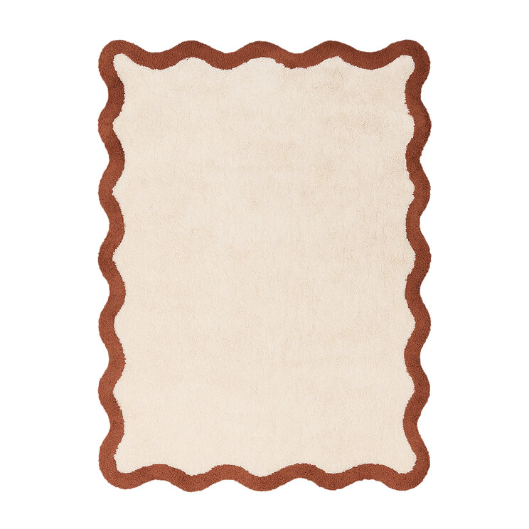 Tvättbar matta – Hazy Brun/Crème - product