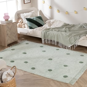 Barnrumsmatta – Lou Dots Grön