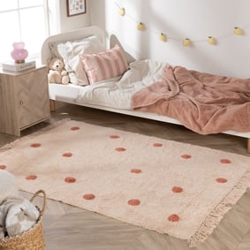 Barnrumsmatta – Lou Dots Terracotta