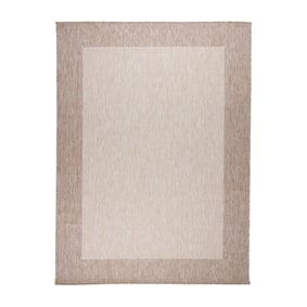Inomhus- & Utomhusmatta – Sierra Border Creme/Beige - sfeer