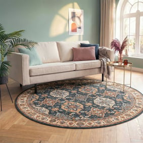 Rund Matta I Vintagestil - Imagine Oriental Rustik