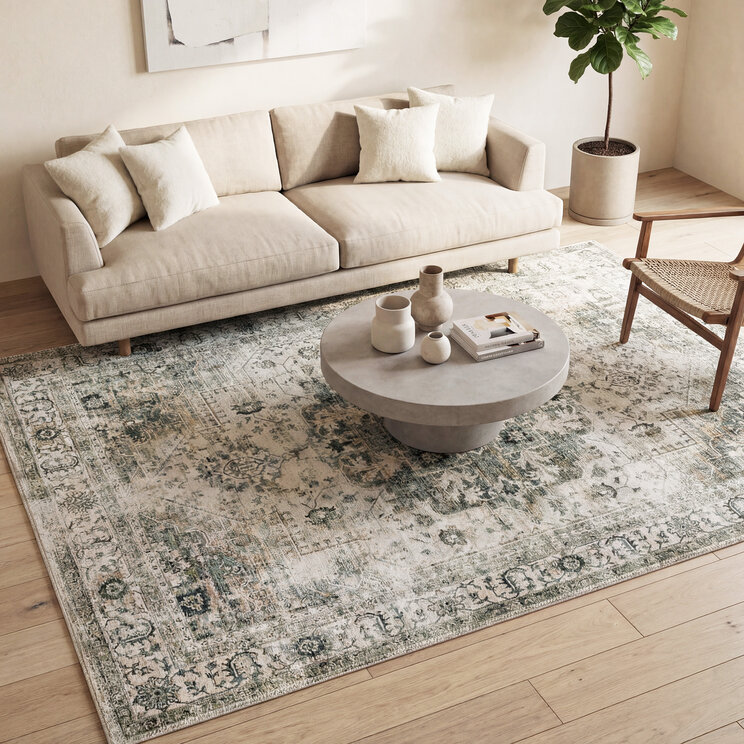 Matta I Vintagestil - Lago Grå