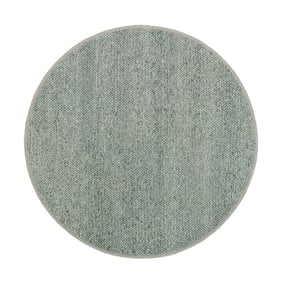 Rund ullmatta – Twist Green - product