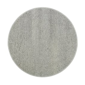 Rund ullmatta – Twist Grey - sfeer