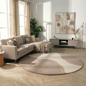 Rund ullmatta – Vienna Beige