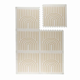 Skummatta – Alfie Grid Beige - sfeer