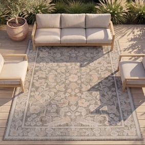 Utomhusmatta - Bloom Oriental Taupe