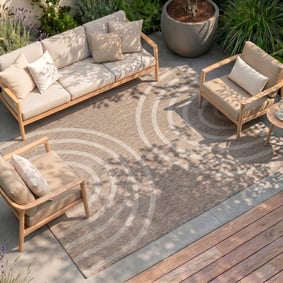 Utomhusmatta – Sierra Arches Beige/Kräm
