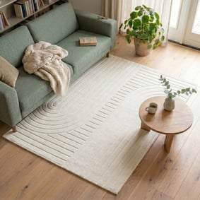 Skandinavisk Matta - Charm Arches Vit