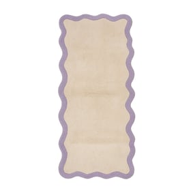 Tvättbar löpare | Hazy lila/gräddvit hos Volero - product