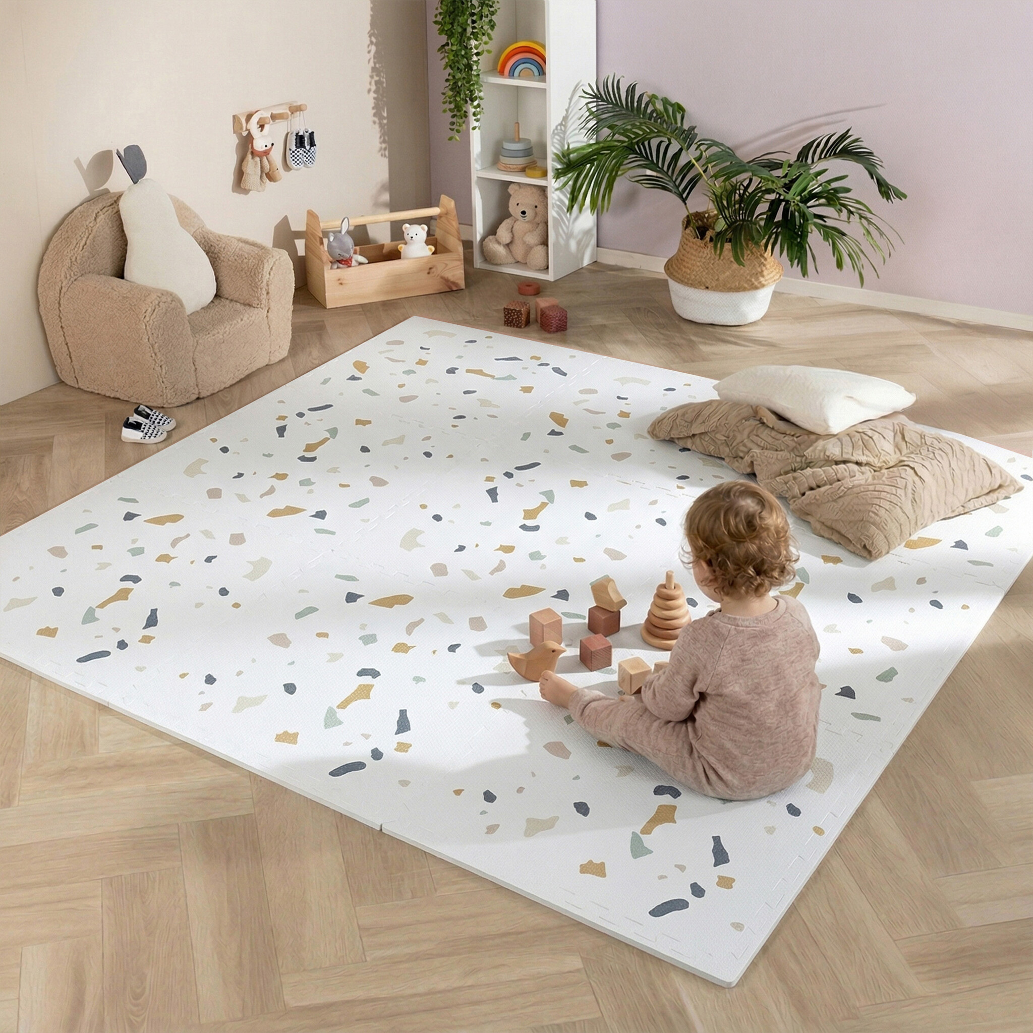 Lekmatta för baby XL | Alfie Confetti Flerfärgad hos Volero
