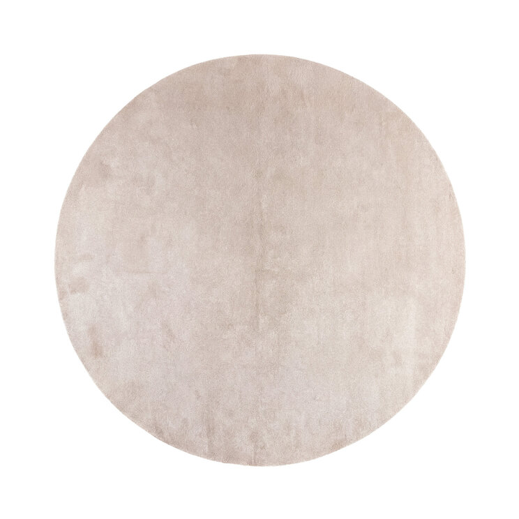 Rund tvättbar matta | Clean beige hos Volero - product
