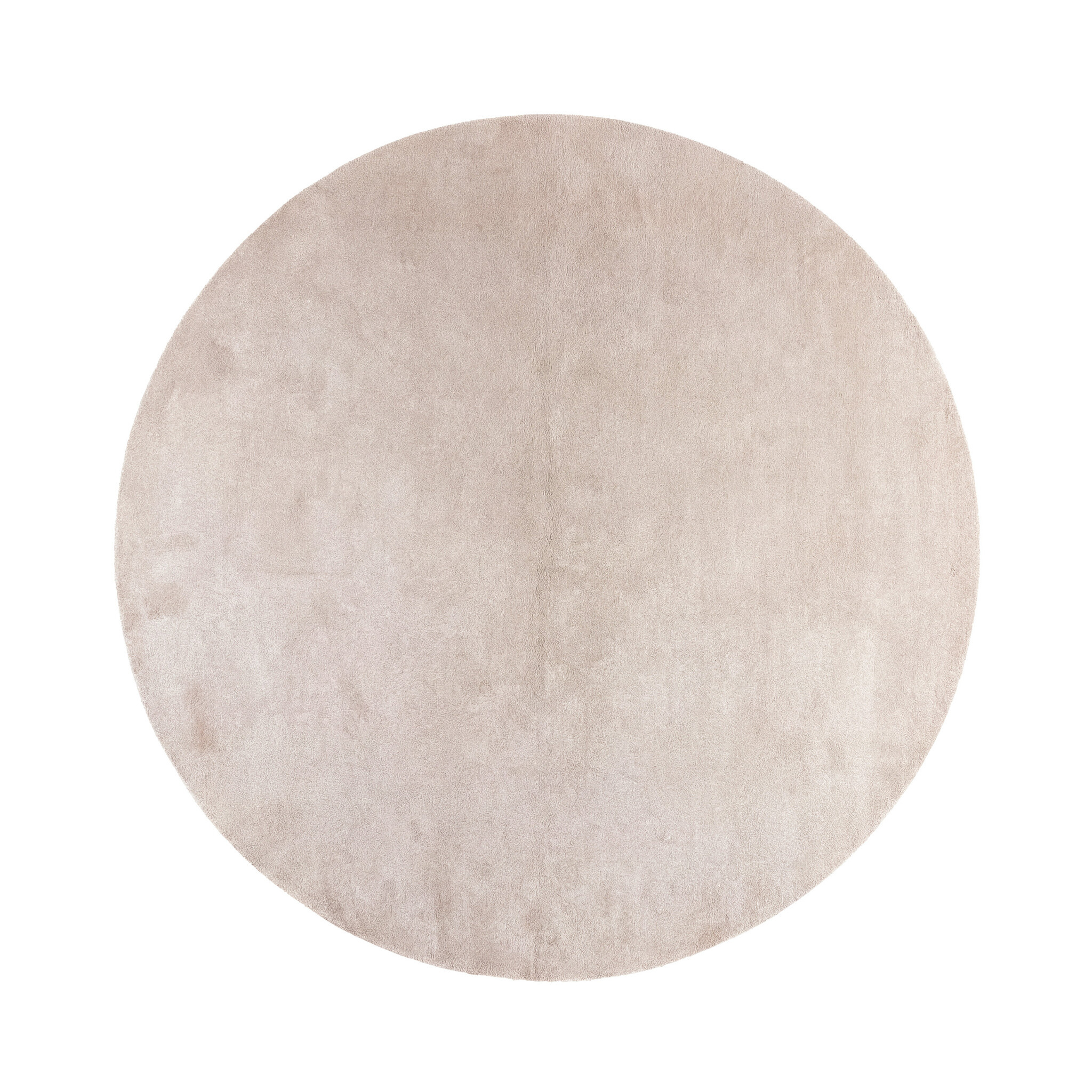 Rund tvättbar matta | Clean beige hos Volero - sfeer