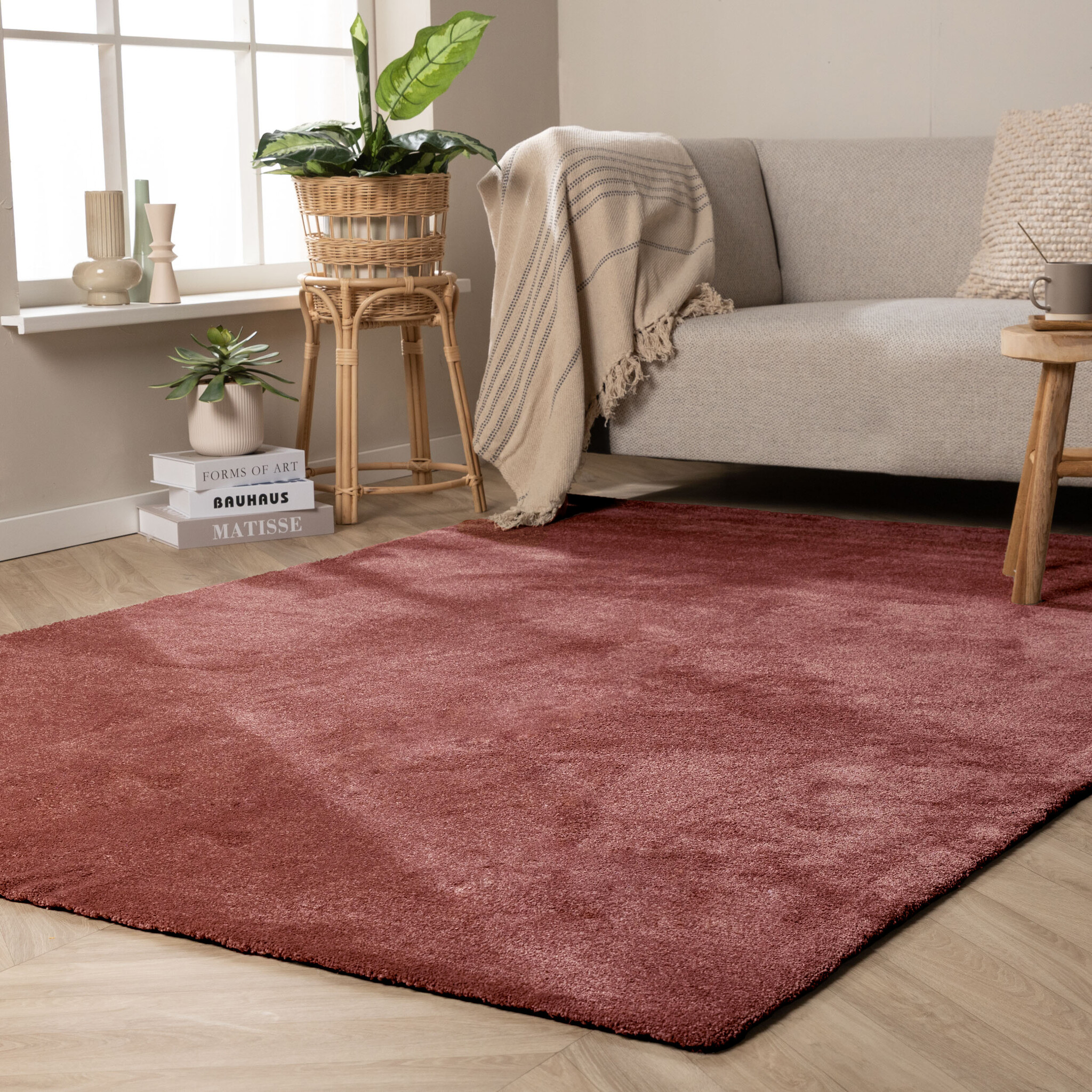 Tvättbar matta | Clean rosa hos Volero