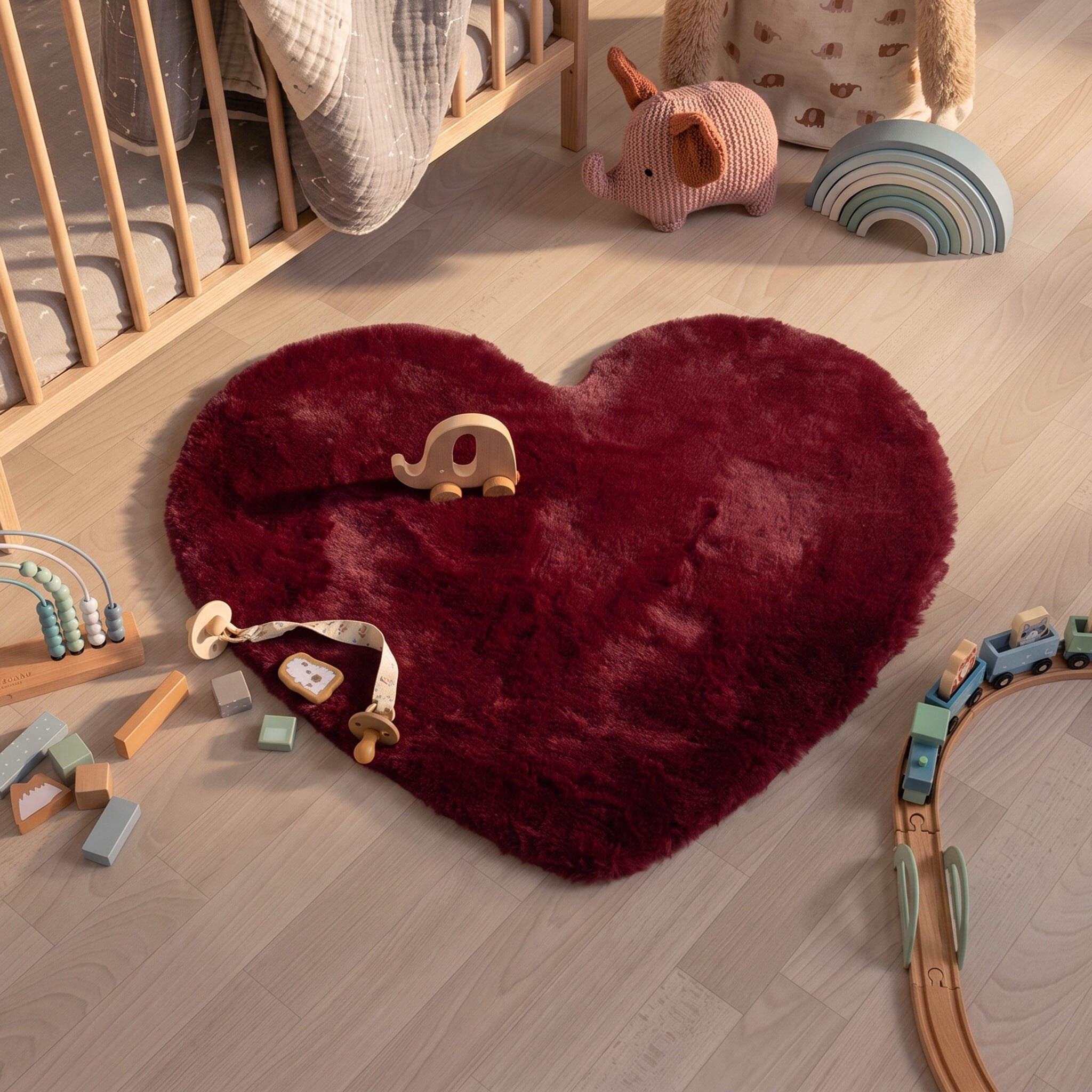 Barnmatta | Huggy Heart röd hos Volero