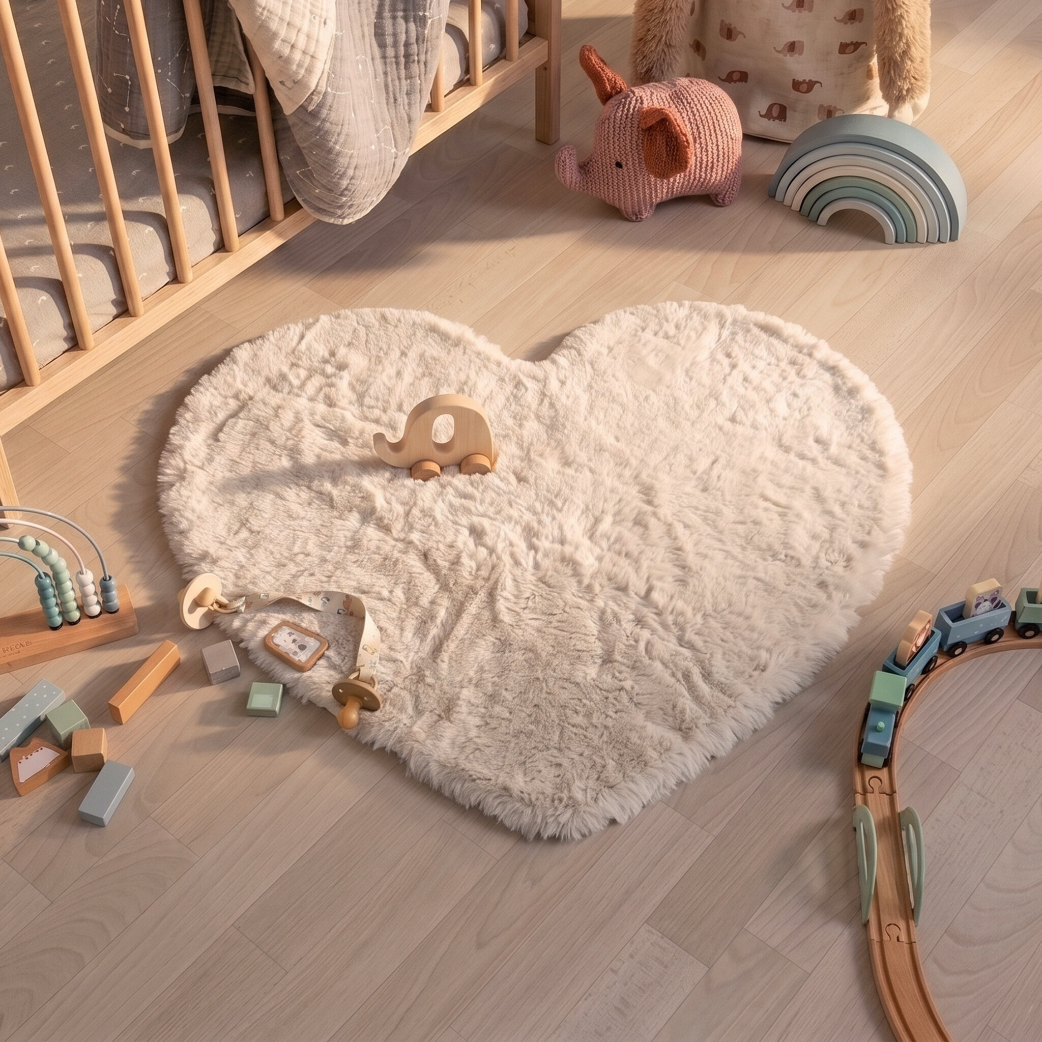 Barnmatta | Huggy Heart vit hos Volero