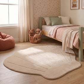 Tvättbar barnmatta | Coco Shell beige hos Volero