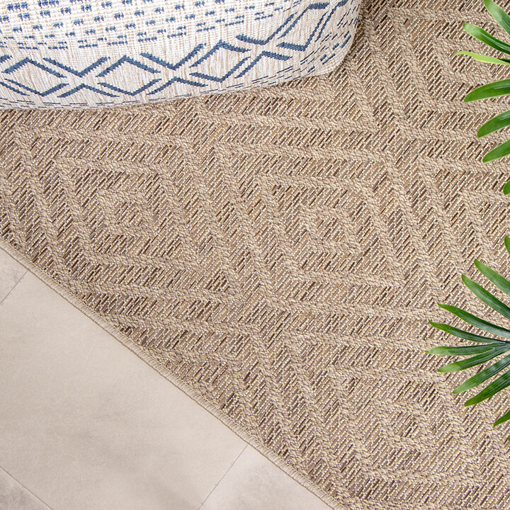 Utomhusmatta I Jute - Fora Tile Natur - 3