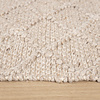 Vävd Matta I Ull - Knit Beige - thumbnail 7