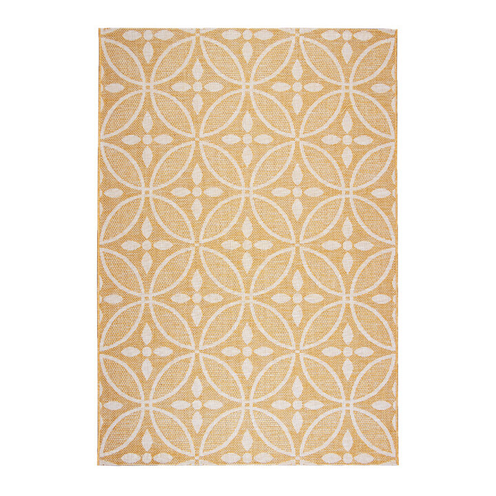 Utomhusmatta - Summer Pattern Gul - 1