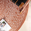 Rund Utomhusmatta - Summer Aztec Terrakotta - thumbnail 3