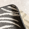 Rund Utomhusmatta - Malta Leaves Svart - thumbnail 8