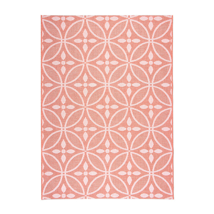 Utomhusmatta - Summer Pattern Rosa - 1