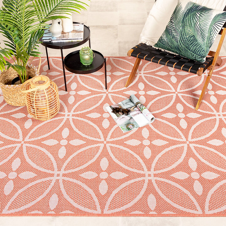 Utomhusmatta - Summer Pattern Rosa - 3