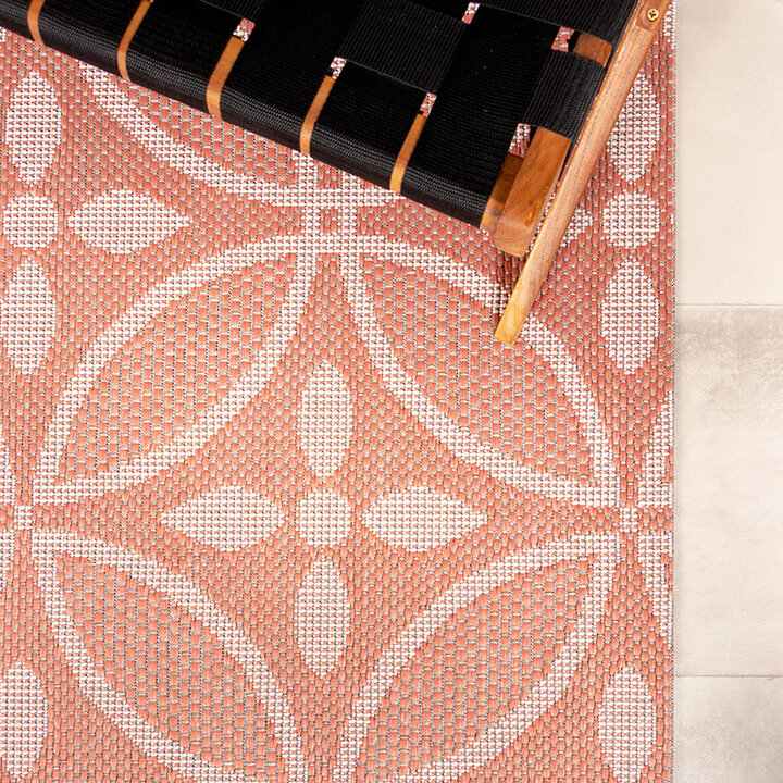 Utomhusmatta - Summer Pattern Rosa - 4