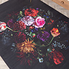 Blommig Matta - Florine Svart/Rosa - thumbnail 2
