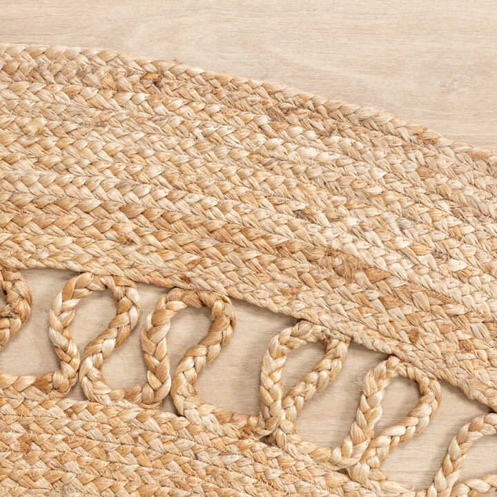 Jute Matta - Fair Rotting Rund Natur - 5
