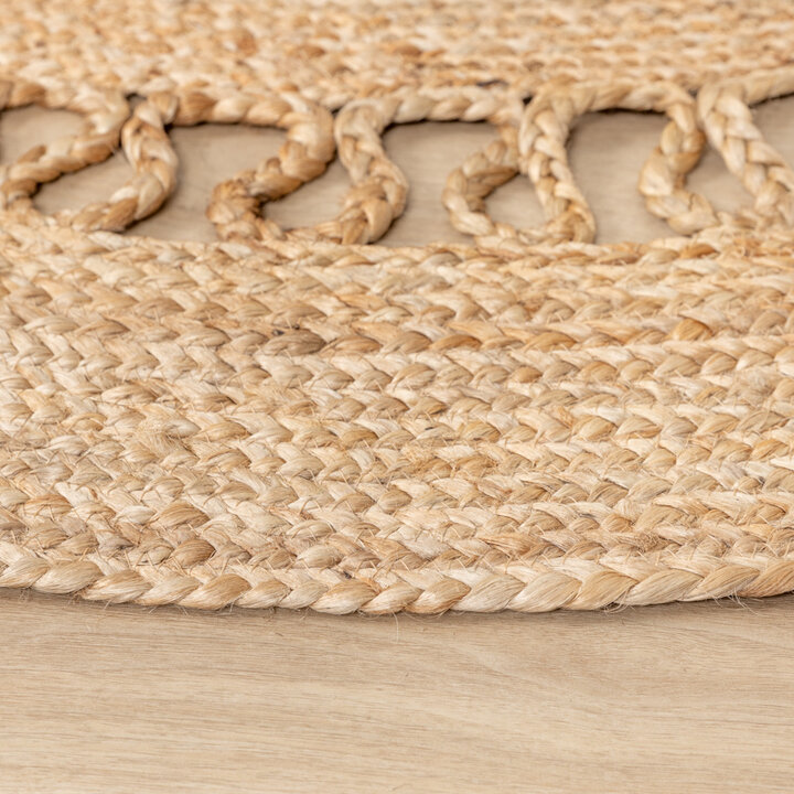 Jute Matta - Fair Rotting Rund Natur - 6