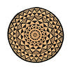 Rund Jute Matta - Henna Maya Natur - thumbnail 1