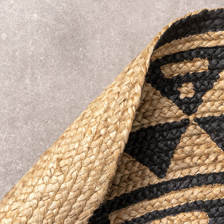 Rund Jute Matta - Henna Maya Natur - 4