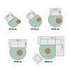 Rund Ullmatta - Feline Pastell - thumbnail 6