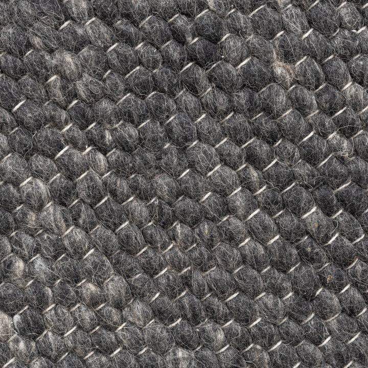 Rund Ullmatta - Feline Antracit/Melerad - 4