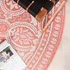 Rund Utomhusmatta - Summer Oriental Rosa - thumbnail 4