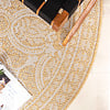 Rund Utomhusmatta - Summer Oriental Gul - thumbnail 4