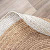 Jute Matta - Fair Rund Natur/Vit - thumbnail 6