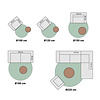 Jute Matta - Fair Rund Svart - thumbnail 6
