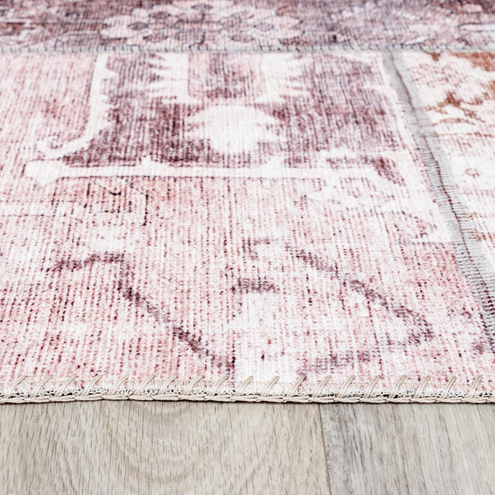Lapptäckesmatta  - Lago Patchwork Röd/Rosa - 5