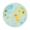 Rund Barnmatta - Globe Ljusblå - thumbnail 1