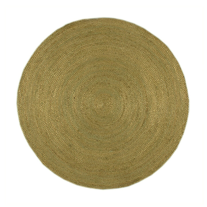 Jute Matta - Fair Rund Grön - 1