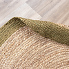 Jute Matta - Fair Rund Natur/Grönt - thumbnail 6