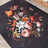 Blommig Matta - Florine Svart/Orange - thumbnail 2