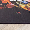 Blommig Matta - Florine Svart/Orange - thumbnail 4