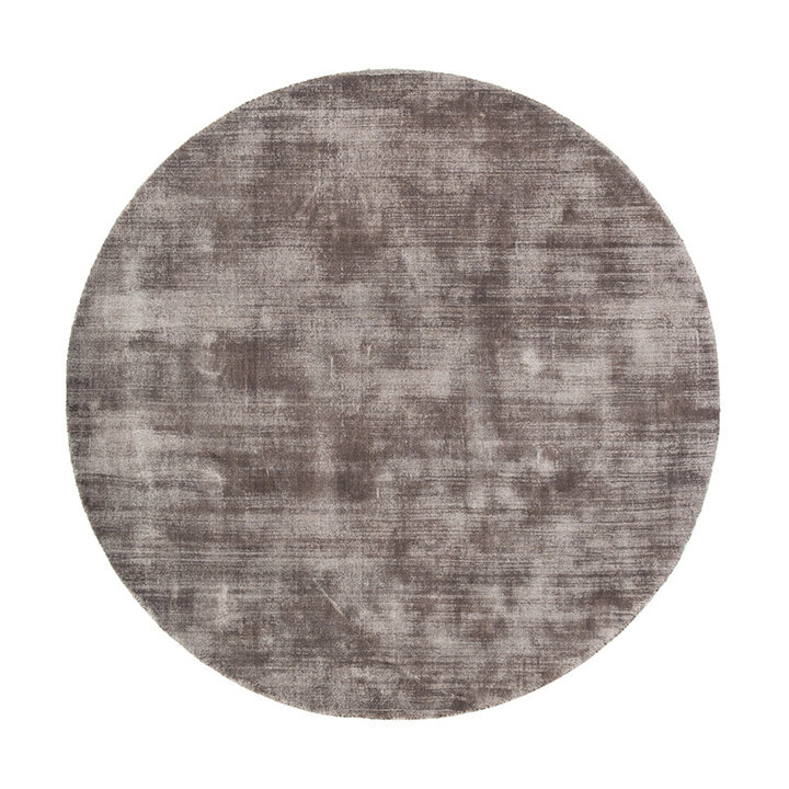 Rund Viskosmatta - Pearl Grå - 1