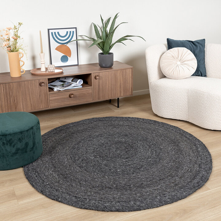 Rund Ullmatta - Wise Antracit - 4
