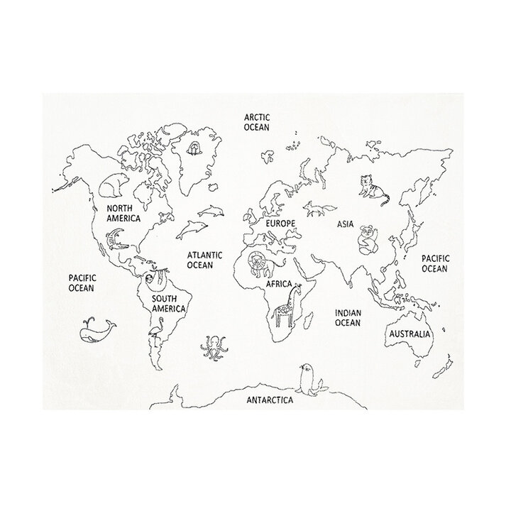 Barnmatta - Globe Gräddvit - 1
