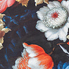 Blommig Matta - Florine Svart/Blå - thumbnail 3